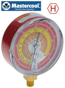 Manometr přípojka 1/4″ SAE ø 80mm R1270, R290, R600a třída 1.6 model RBH