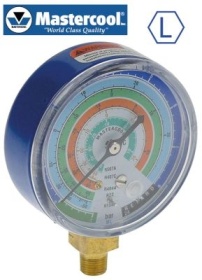 Manometr přípojka 1/8″ NPT ø 63mm R22/R134a/R404a/R407c/R507a třída 1.6 model ML
