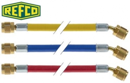 Hadice modrý/žlutý/červený L 1500mm sada 3 kusů provozní tlak 60 bar tlak roztržení 300 bar