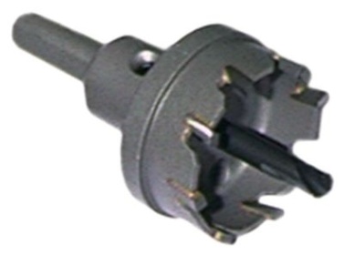 Děrovka tvrdý kov ø 29mm tloušťka až 4,0mm ø hřídele 10mm DOC až max. 10 mm na trubku 3/4″