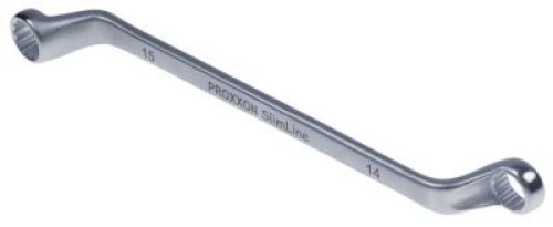 Dvouočkový klíč chrom-vanadová ocel, pochromovaná kompenzace velikost 14/15mm DIN 838/ISO 3318
