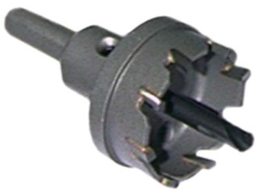 Děrovka tvrdý kov ø 32mm tloušťka až 4,0mm ø hřídele 10mm DOC až max. 10 mm