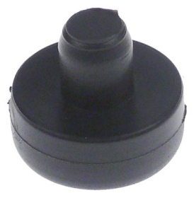 Patka zařízení pryž ø 20mm V 9mm montážní ø 12mm celková výška 25mm Množství 1 ks