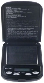 Digitální váha rozlišení 0,1g rozměry 124x80x24mm měřicí rozsah 0,1-200g