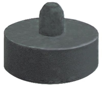 Patka zařízení pryž ø 40mm V 15mm montážní ø 10mm celková výška 28mm Množství 1 ks