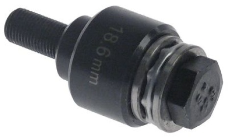 Děrovač na plech tloušťka až 1,75mm ø otvoru 18,6mm s axiálním kuličkovým ložiskem