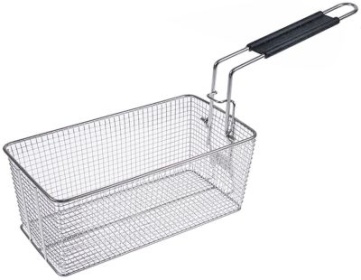 Fritovací koš B1 140mm L1 260mm H1 100mm L2 220mm H2 165mm H3 190mm pochromovaná ocel