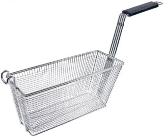 Fritovací koš B1 140mm L1 275/345mm H1 155mm L2 585mm H2 280mm H3 315mm nerezová ocel