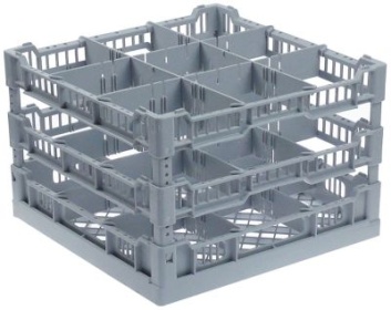 Koš na sklenice L 396mm W 396mm V 270mm použitelná výška 250mm počet skel 9