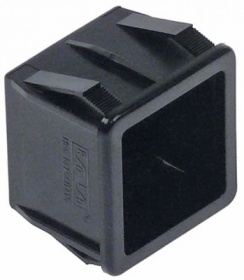 Držák prvku černý montážní rozměry 28,5x28,5mm pro tlačítka 23 x 23 mm jednoduchý
