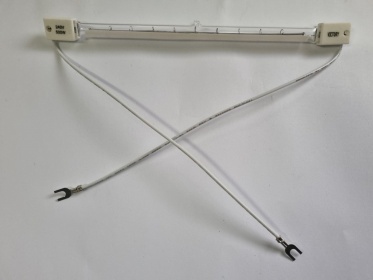 Infračervená žárovka, 220-250V, 500W, L 216 mm, délka kabelu 210 mm