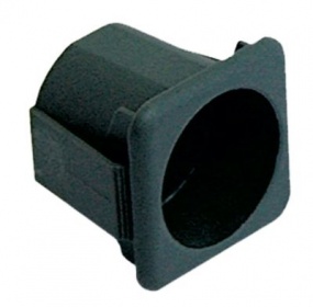Držák prvku černý montážní rozměry 28,5x28,5mm jednoduchý držák prvku