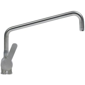 Jednopáková mísicí baterie s jedním otvorem INOX pákové madlo keramická kartuš ø47mm