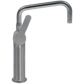 Jednopáková mísicí baterie s jedním otvorem INOX pákové madlo keramická kartuš ø47mm