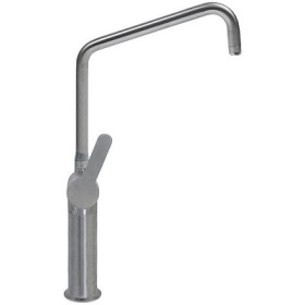 Jednopáková mísicí baterie s jedním otvorem INOX pákové madlo keramická kartuš ø47mm