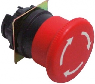 Hřibové tlačítko montážní rozměry ø22mm
