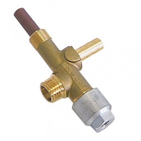 Bezpečnostní ventil přívod plynu M15x1 výstup plynu 8mm M12x0,75 typ CV101008