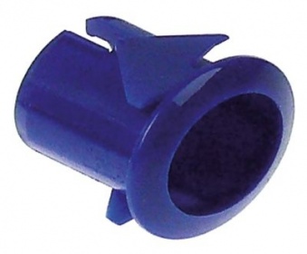 Držák prvku modrý montážní rozměry 20,6x16,4mm pro tlačítka 13x17mm s obloukem