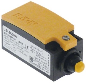 Mikrospínač plast 2NO 230V 3A V 33mm L 75mm W 31mm montážní vzdálenost 22mm ochrana IP66