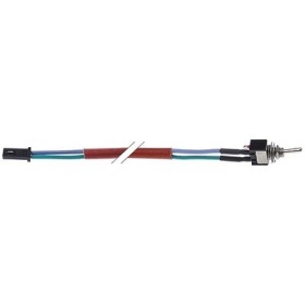 Páčkový přepínač 250V 1CO 3A závit M6x0,75 délka kabelu 1000mm ON-OFF typ zástrčky kódované