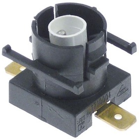 Indikátor zbytkového tepla 240V přípojka Faston samec 6,3 mm montážní ø 18mm