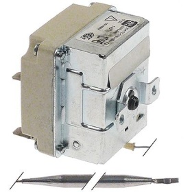 Bezpečnostní termostat teplota vypnutí 140°C 16A ø čidla 6mm L čidla 112mm kapilára 410mm 400V