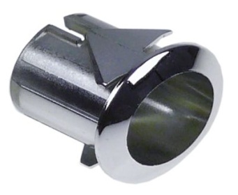 Držák prvku pochromované montážní rozměry 20,6x16,4mm pro tlačítka 13x17mm