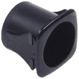 Držák prvku rozměry 25x25mm černý ø vnitřní půměr 21,4mm