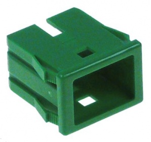 Držák prvku zelený  - montážní rozměry 13x20mm  - formát pravoúhlý