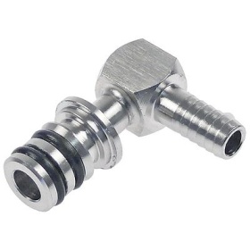 Hadicová přípojka postmix/premix SS bílý S rovné výstup pro nápoje 3/8″ 10mm  John Guest SHURFLO
