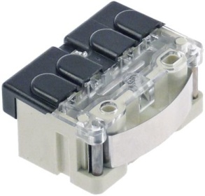 Bezpečnostní vypínač plast 1NO/1NC 600V 10A V 35mm L 44mm W 23mm montážní vzdálenost 25mm