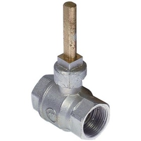 Kulový kohout L 69mm ø hřídele 9x12mm L hřídele 54mm přívod 1" vnitřní závit bez madla