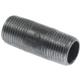 Dvojitá vsuvka závit 1/2″ černá litina