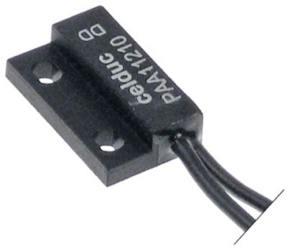 Magnetický spínač 100V 0,5A přípojka  - délka kabelu 1000mm L 23mm W 14mm 1NO P max. 12W