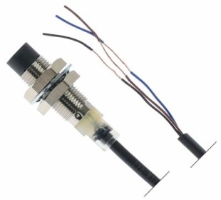 Magnetický spínač 12V závit M12x1 délka kabelu 2000mm 1NO