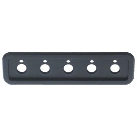 Ovládací panel L 140mm W 38mm plast černý tlačítka 5