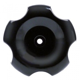 Hvězdicové kolečko termoplastické ø 74mm černý L 28mm hřídel 12x12mm