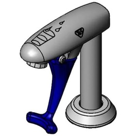"Glass Filler, 4"" Deck Mount Pedestal, 1/2"" NPT  Male Shank