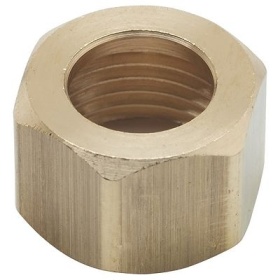 "Brass Coupling Nut, 1/2"" NPSM Female Threads"