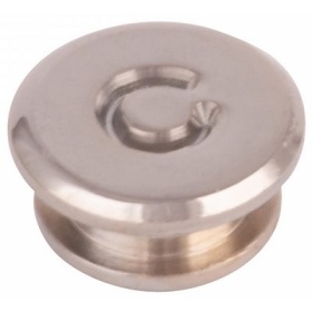 "Decor Handle Insert - Cold ""C"" Chrome Plated"