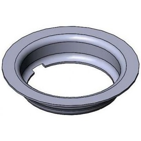 "3-1/2"" Waste Drain Face Flange, Stainless Steel"