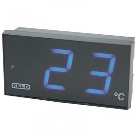 Big Display Thermometer, 1 NTC Probe Input Red Digits, 230 Vac