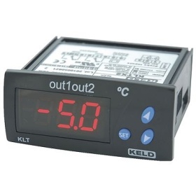 Controller 2 Relays, 2 PTC Probe Inputs Red Digits, S-Link, 230 Vac