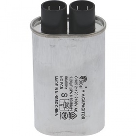 HV capacitor 1,2µF 2100V aluminium connection male faston 6.3mm H 33mm L 100mm W 52mm
