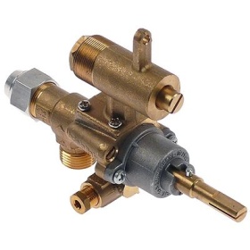 Gas tap type GPEL22D bypass nozzle ø 0,4 mm gas inlet M18x1.5 (tube ø 12mm)